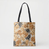 Cocker Spaniel dog watercolor トートバッグ (正面)