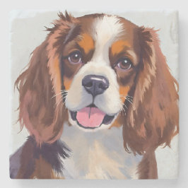 Cocker Spaniel | Dog Watercolor Pet Painting ストーンコースター