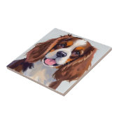 Cocker Spaniel | Dog Watercolor Pet Painting タイル (側面)