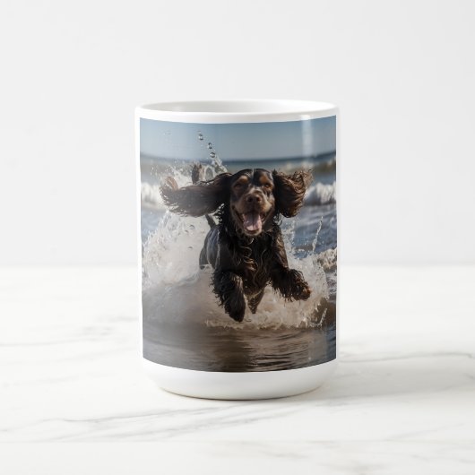 Cocker Spaniel Elegant Coffee Mug コーヒーマグカップ (中央)