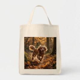 Cocker Spaniel Elegant Grocery Tote Bag トートバッグ
