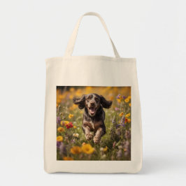 Cocker Spaniel Elegant Grocery Tote Bag トートバッグ