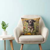 Cocker Spaniel Elegant Throw Pillow クッション (椅子)