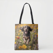 Cocker Spaniel Elegant Tote Bag トートバッグ (正面)