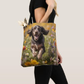 Cocker Spaniel Elegant Tote Bag トートバッグ (クローズアップ)