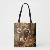 Cocker Spaniel Elegant Tote Bag トートバッグ (正面)