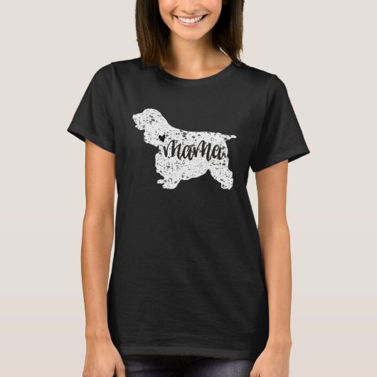 Cocker Spaniel Graphic Paw for Mum Tシャツ (正面)