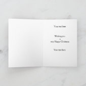 Cocker Spaniel Happy Christmas card カード (内部)