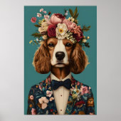 Cocker Spaniel In Suit Poster, Cocker Spaniel ポスター (正面)