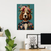 Cocker Spaniel In Suit Poster, Cocker Spaniel ポスター (ホームオフィス)