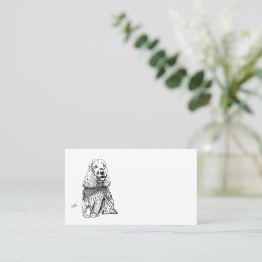COCKER SPANIEL INGLÉS 名刺 (スタンド正面)