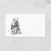 COCKER SPANIEL INGLÉS 名刺 (裏面)