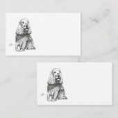 COCKER SPANIEL INGLÉS 名刺 (正面/裏面)
