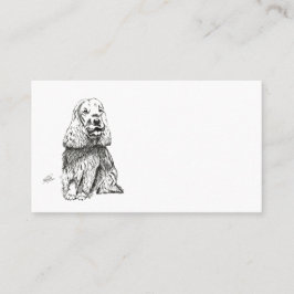COCKER SPANIEL INGLÉS 名刺