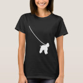 Cocker Spaniel on a Leash Dog  Mom Dad Pet Cute  P Tシャツ (正面)