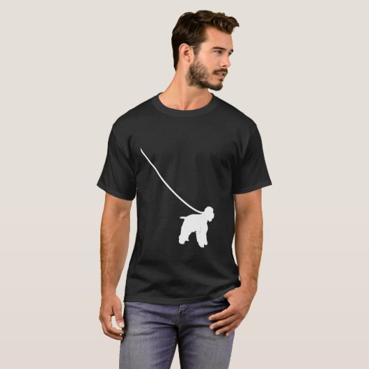Cocker Spaniel on a Leash Dog  Mom Dad Pet Cute  P Tシャツ (正面フル)