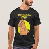 Cocker Spaniel Papa Red Cocker Spaniel Dog Father Tシャツ (正面)