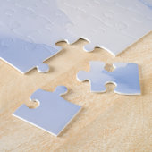 Cocker Spaniel Snowy Village Christmas Art ジグソーパズル (側面)