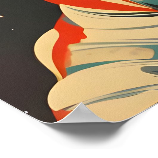 Cocker Spaniel Spaniel Astronaut Poster, Cocker ポスター (角)