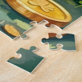 Cocker Spaniel St Patrick’s Day Cute Lucky Dog ジグソーパズル (側面)