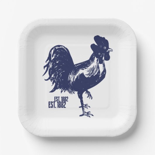 Cockerel Est。1882 ペーパープレート (正面)