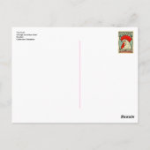 Cockerel vintage matchbox label Sweden ポストカード (裏面)