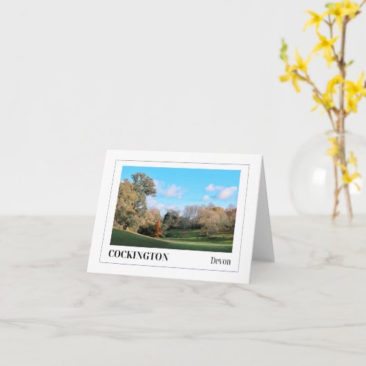 Cockington Country Park, Torquay, Devon カード (黄色い花)