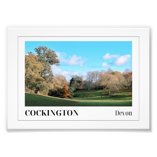 Cockington Country Park, Torquay, Devon フォトプリント (正面)
