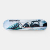 Cockpit Of A Modern Fighter Plane スケートボード (横)