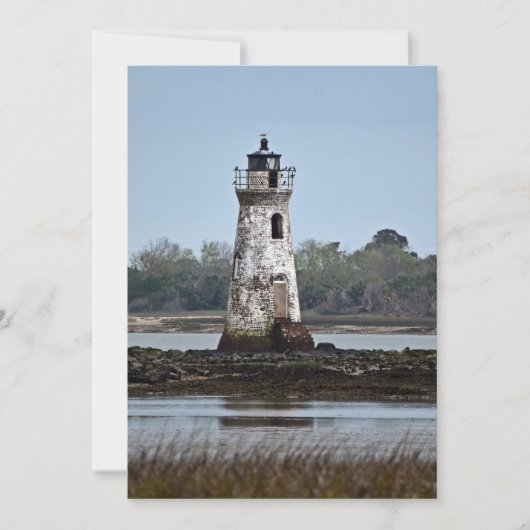 Cockspur Light house Photo on a シーズンカード (正面)