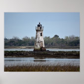 Cockspur Light house Photo on a ポスター (正面)