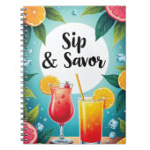 Cocktail and Drink Recipes ノートブック (正面)