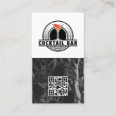 Cocktail Bar Logo Graphic | QR Code 名刺 (正面)