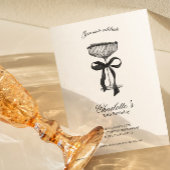 Cocktail & Bow 30th Birthday Invitation 招待状