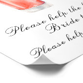 Cocktail bridal shower  - help the busy bride ポスター (角)