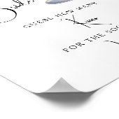 Cocktail Bridal shower How many kisses ポスター (角)