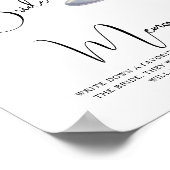 Cocktail Bridal Shower Memories with the bride ポスター (角)