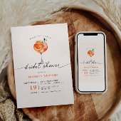 Cocktail Calligraphy Bridal Shower 招待状