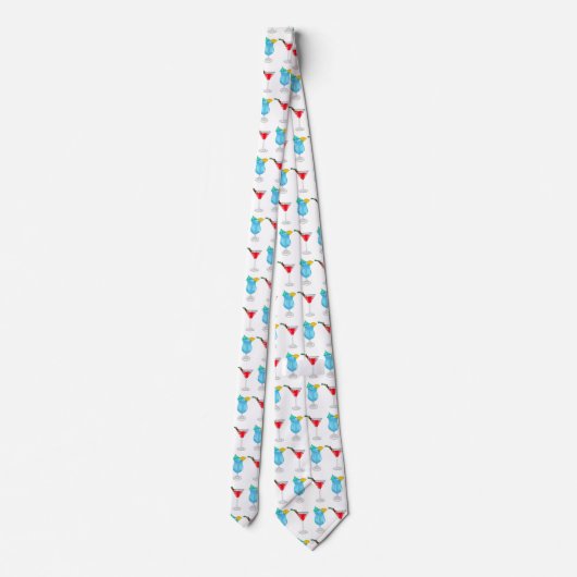 Cocktail cartoon illustration ネクタイ (裏面)