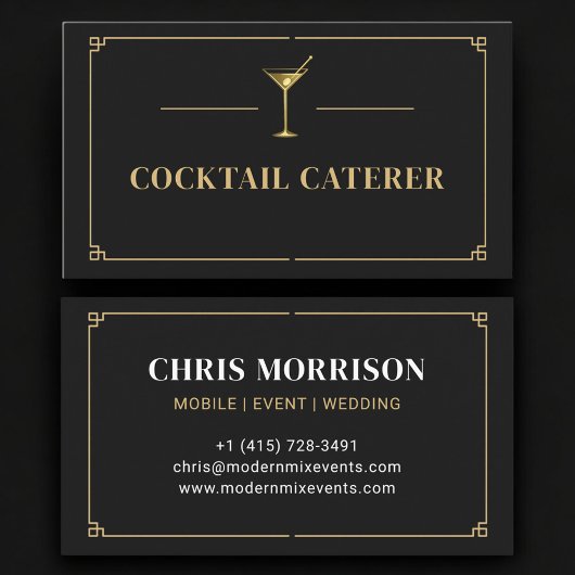 Cocktail Caterer Professional 名刺