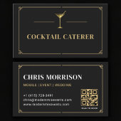 Cocktail Caterer QR Code Professional 名刺