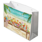 Cocktail Christmas Party for Hippo lovers ラージペーパーバッグ (裏面アングル)