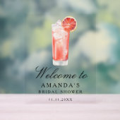 Cocktail Citrus - bridal shower welcome sign アクリルサイン (ニュートラル)