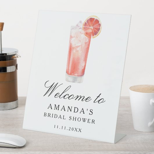 Cocktail Citrus - bridal shower welcome sign 台座サイン (インサイチュ)
