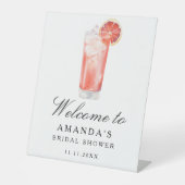 Cocktail Citrus - bridal shower welcome sign 台座サイン (正面)