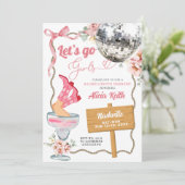 Cocktail Disco Cowgirl Rodeo Bachelorette Weekend 招待状 (スタンド正面)