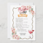 Cocktail Disco Cowgirl Rodeo Bachelorette Weekend 招待状 (裏面)