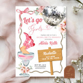 Cocktail Disco Cowgirl Rodeo Bachelorette Weekend 招待状