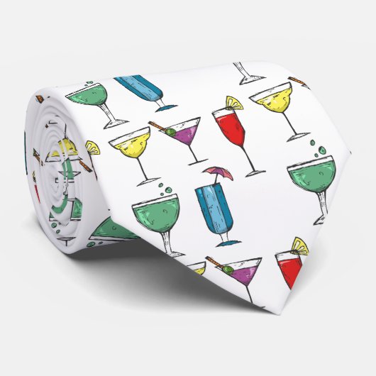 Cocktail Drink Assortment Thunder_Cove ネクタイ (ロール)