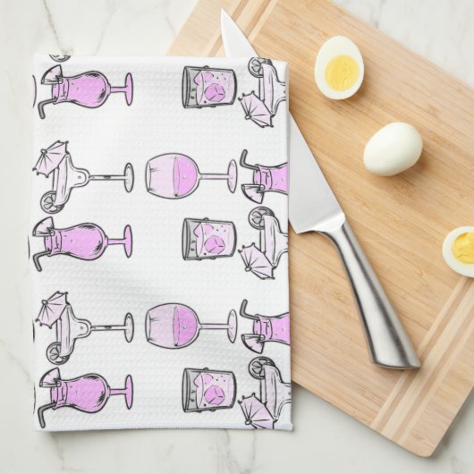 Cocktail Hour キッチンタオル (四つ折り)